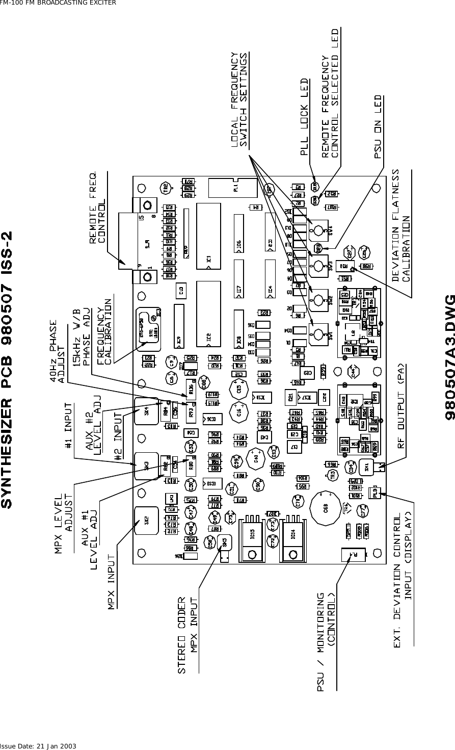  FM-100 FM BROADCASTING EXCITER Issue Date: 21 Jan 2003  