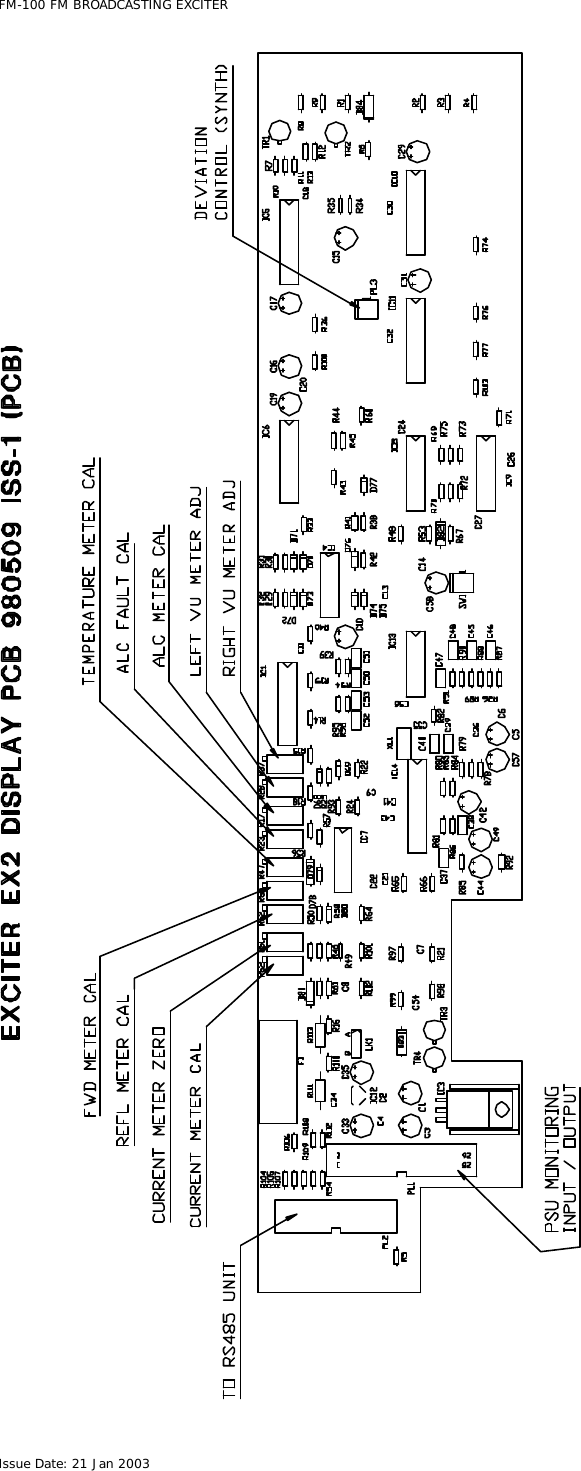  FM-100 FM BROADCASTING EXCITER Issue Date: 21 Jan 2003  