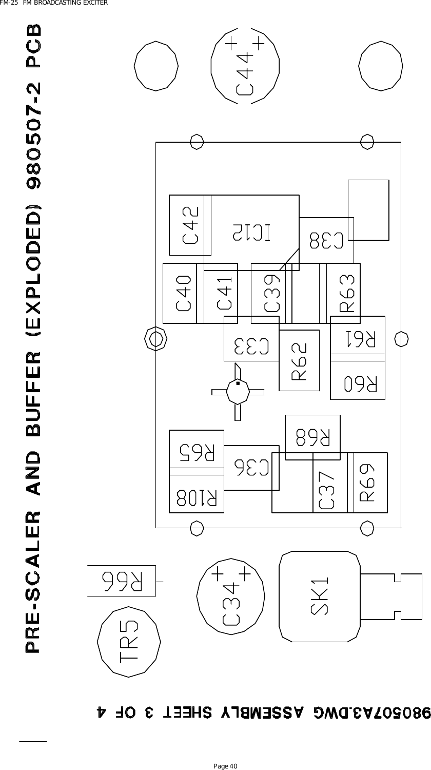 FM-25  FM BROADCASTING EXCITER Page 40  