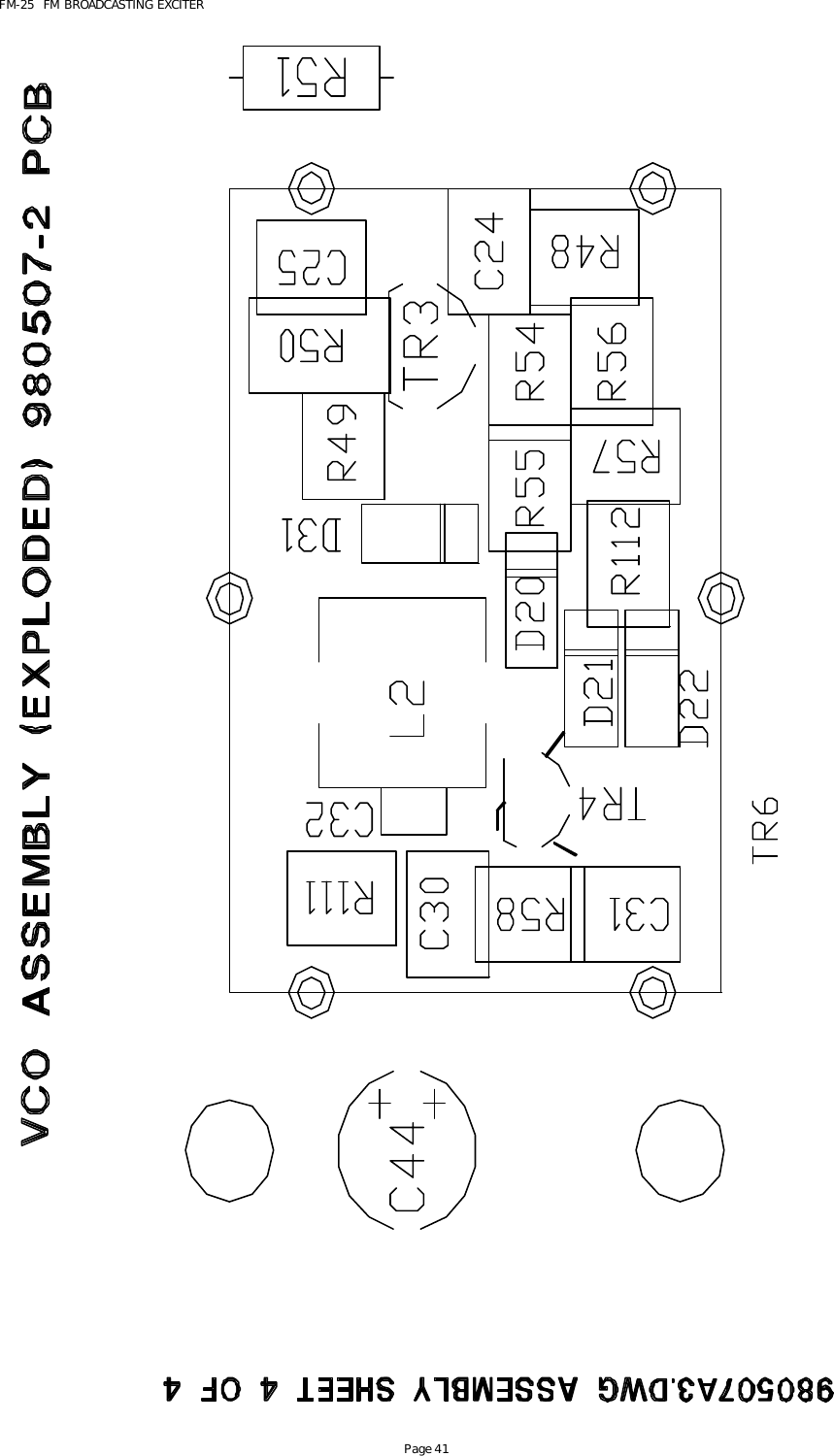 FM-25  FM BROADCASTING EXCITER Page 41  