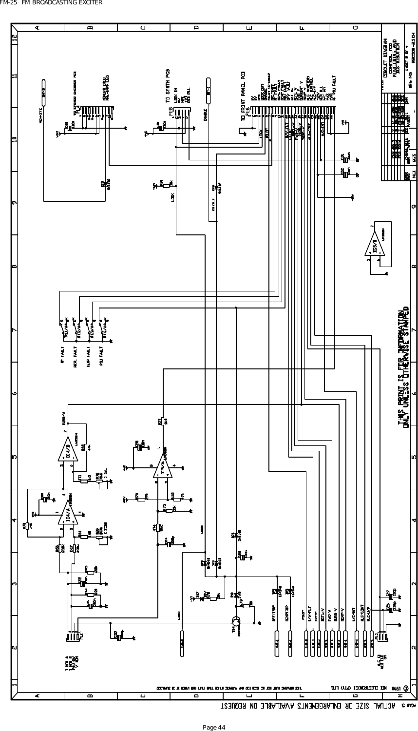 FM-25  FM BROADCASTING EXCITER Page 44  