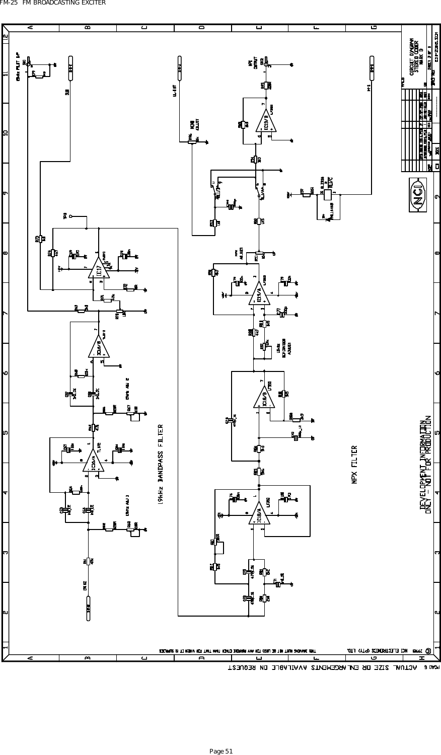 FM-25  FM BROADCASTING EXCITER Page 51  