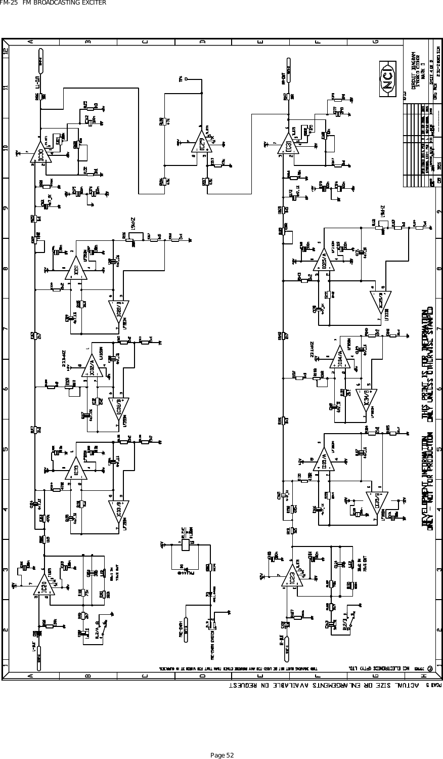 FM-25  FM BROADCASTING EXCITER Page 52  