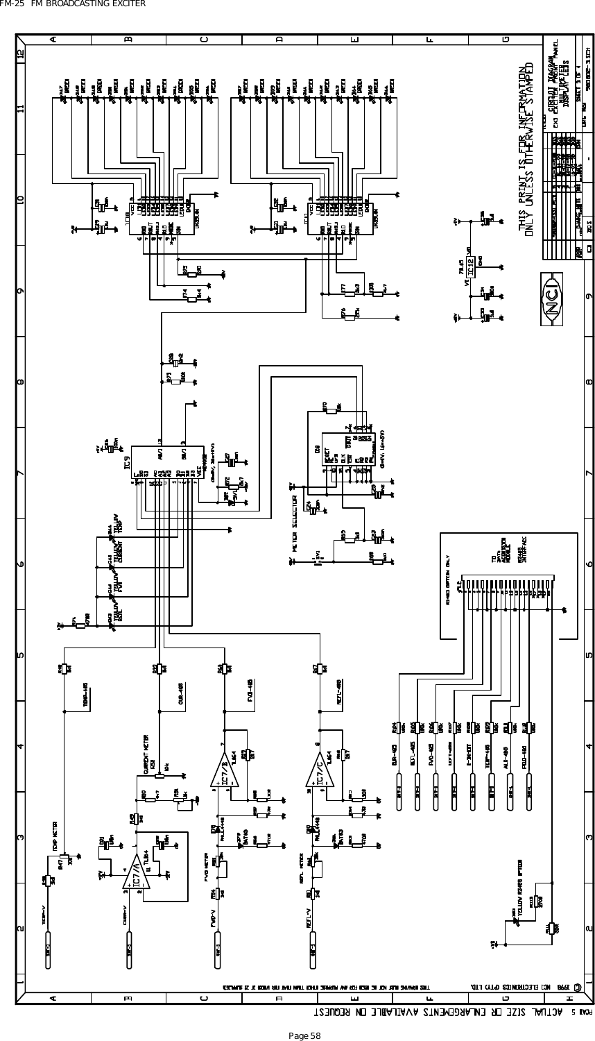 FM-25  FM BROADCASTING EXCITER Page 58  