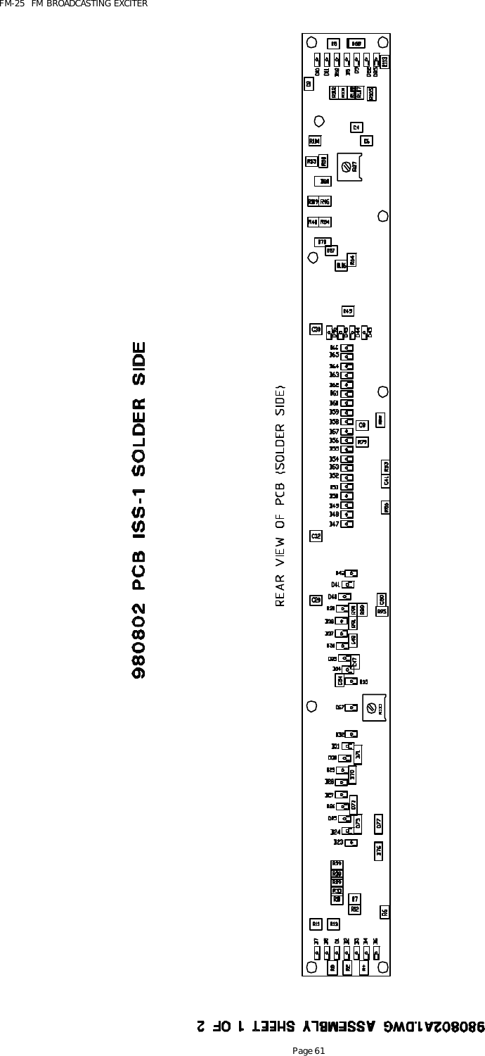 FM-25  FM BROADCASTING EXCITER Page 61  