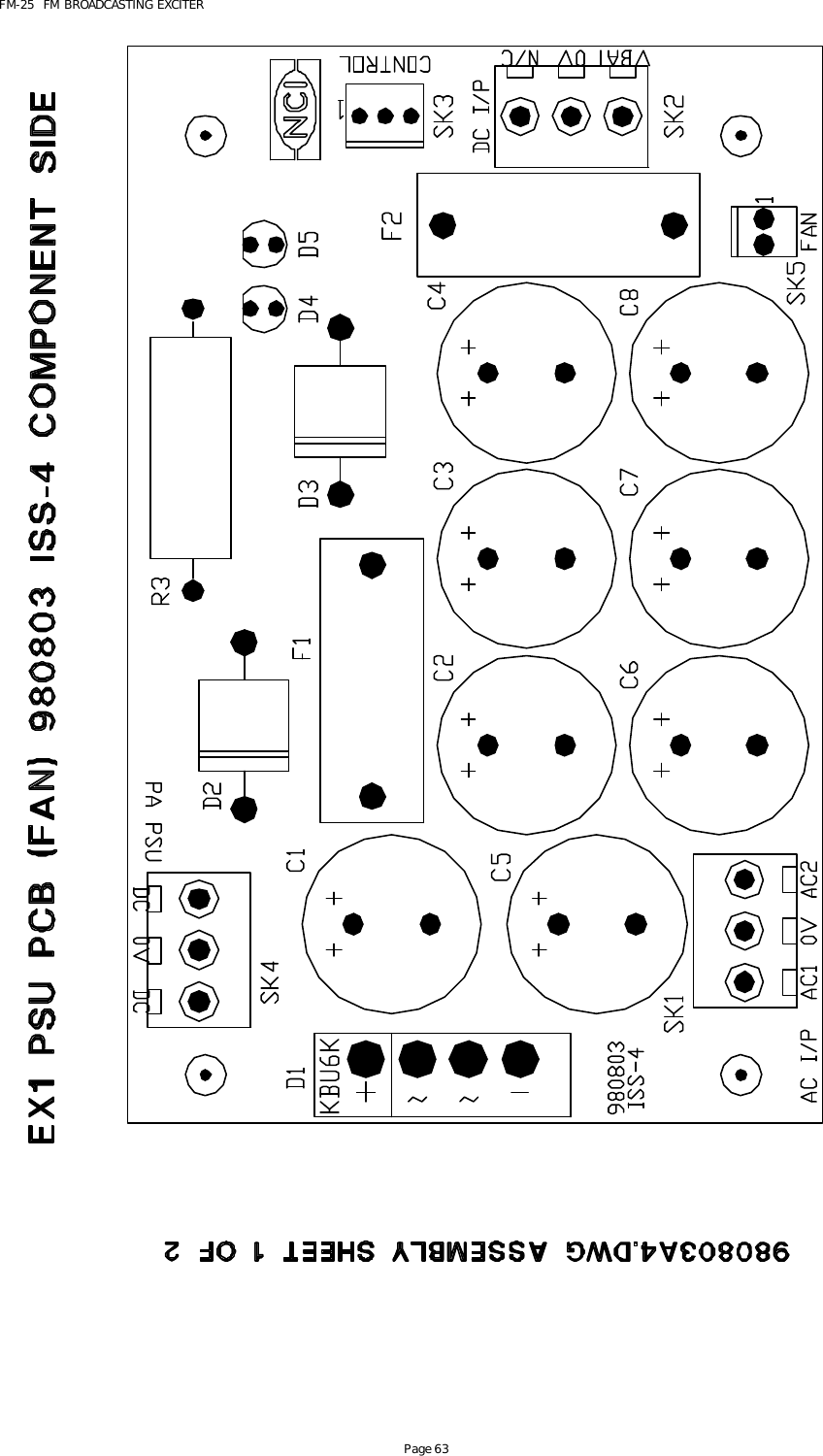 FM-25  FM BROADCASTING EXCITER Page 63  