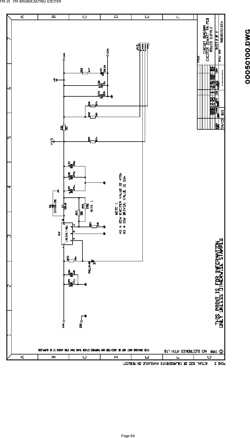 FM-25  FM BROADCASTING EXCITER Page 66  