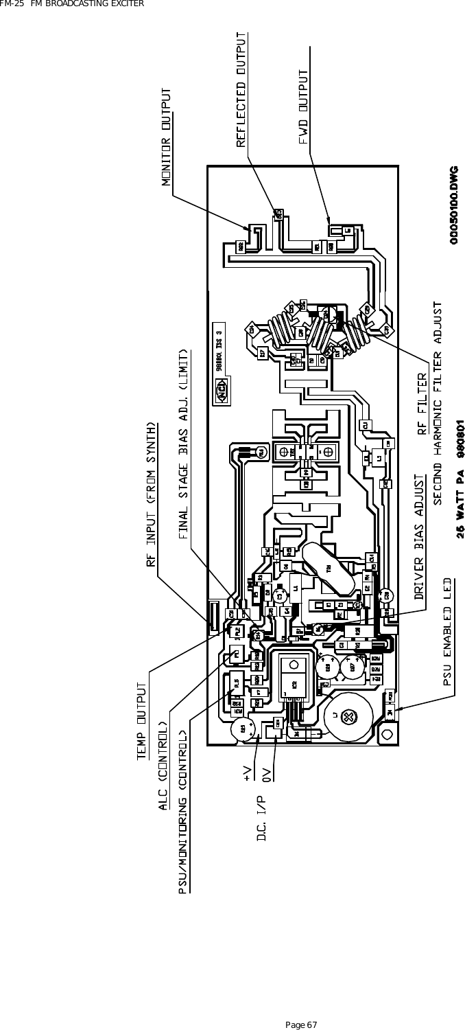 FM-25  FM BROADCASTING EXCITER Page 67    