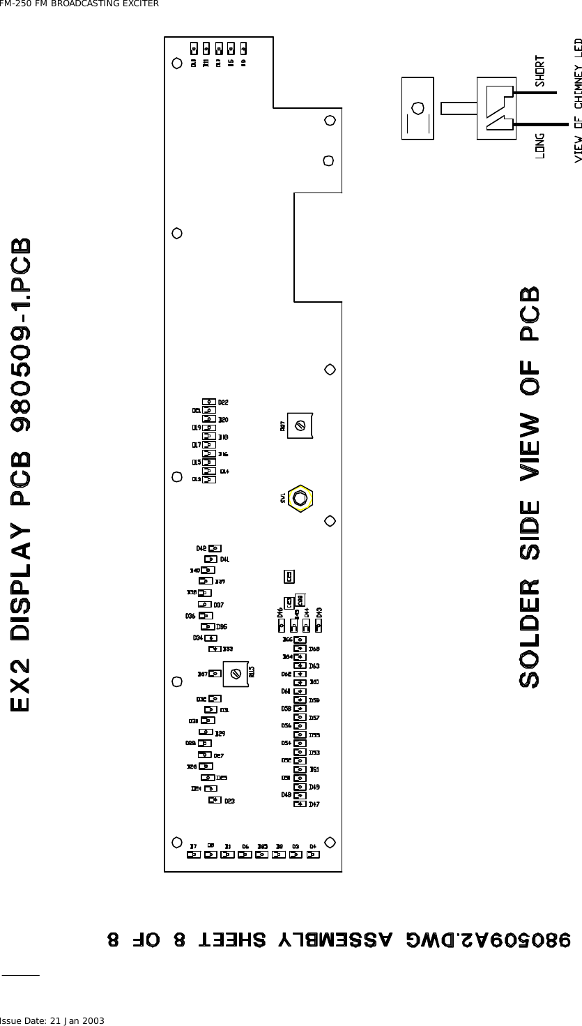  FM-250 FM BROADCASTING EXCITER Issue Date: 21 Jan 2003  