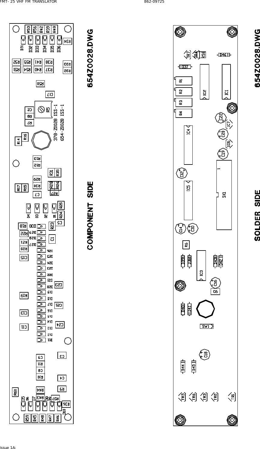 FMT- 25 VHF FM TRANSLATOR                                                              862-09725 Issue 1A:    