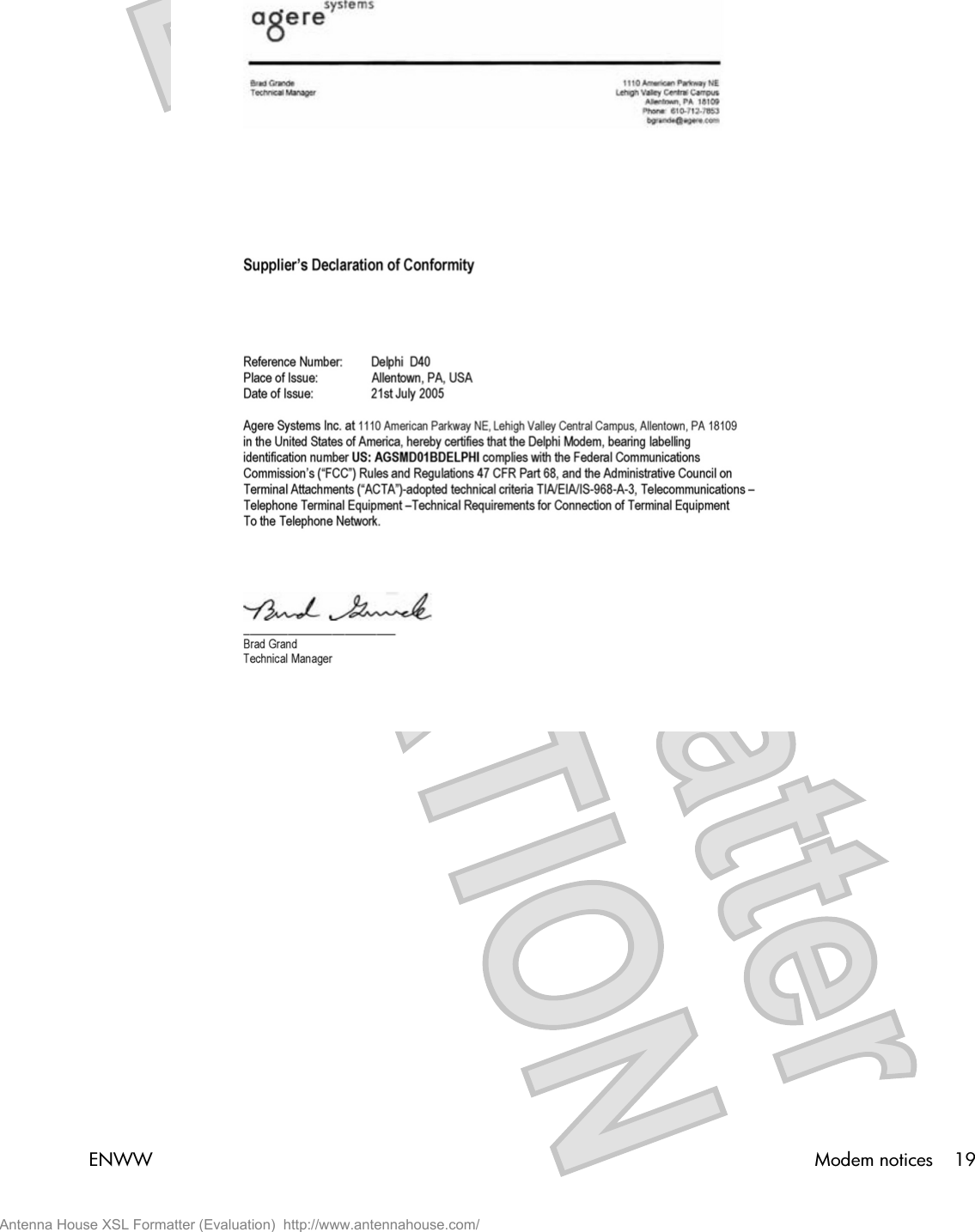 ENWW Modem notices 19Antenna House XSL Formatter (Evaluation)  http://www.antennahouse.com/