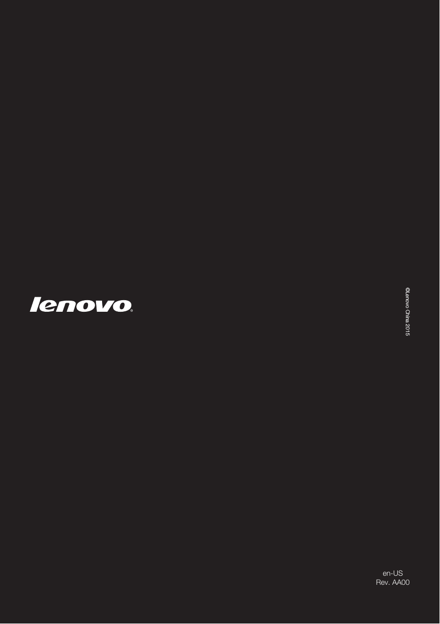 en-USRev. AA00©Lenovo China 2015