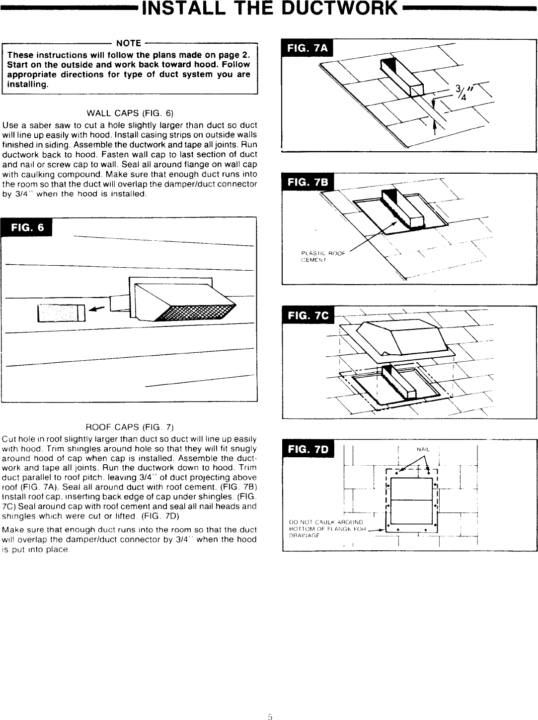 Page 5 of 8 - Broan 893001 User Manual  RANGE HOOD - Manuals And Guides L1002110