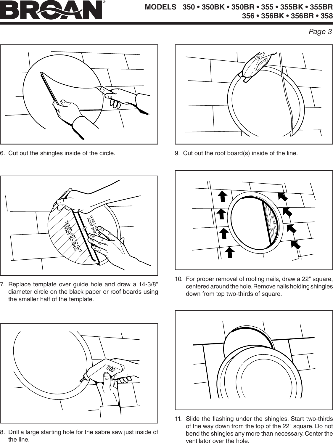 Page 3 of 8 - Broan Broan-350-Users-Manual-  Broan-350-users-manual