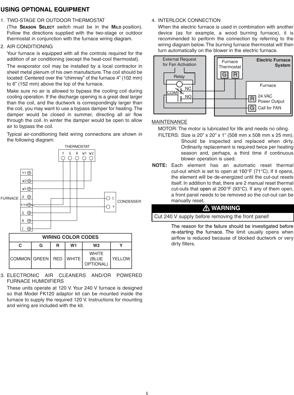 Page 5 of 10 - Broan Broan-Furnace-30042432A-Users-Manual- D Series Nortron Electric Furnaces Installation Manual (30042432A)  Broan-furnace-30042432a-users-manual