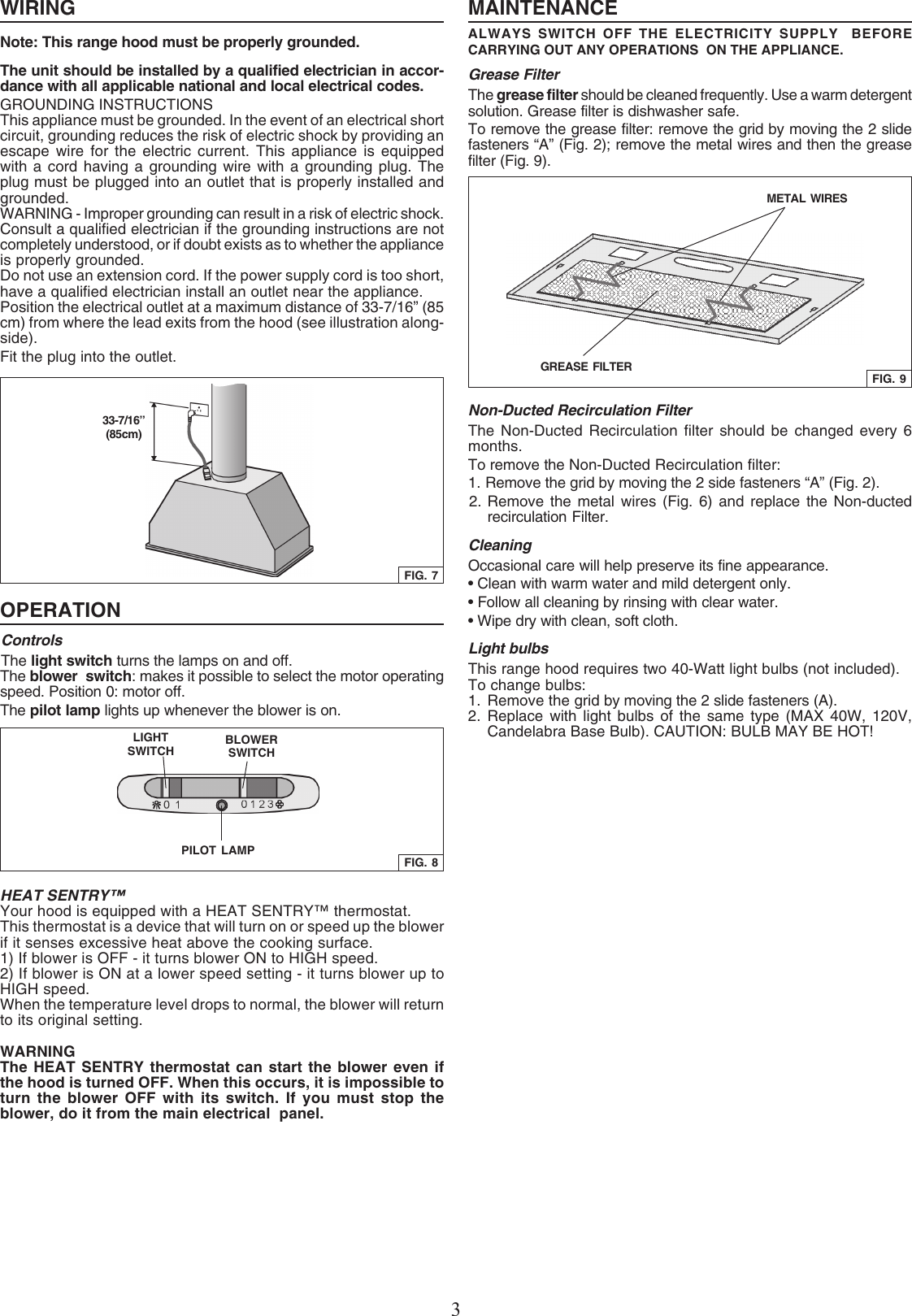 Broan Pm390Hs Users Manual PM390HSGuide