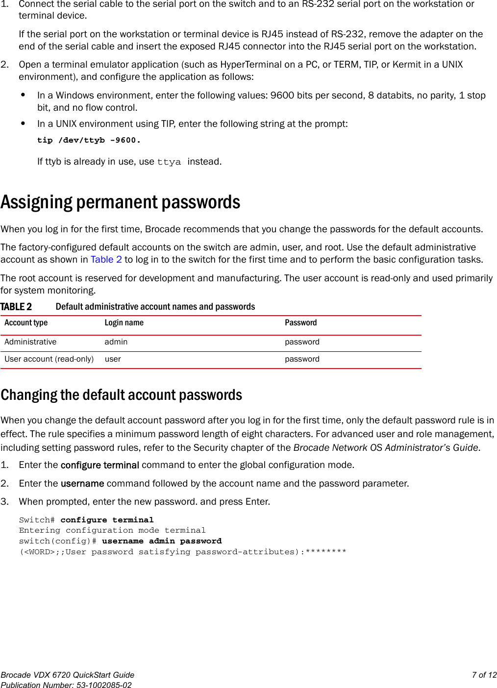 Page 7 of 12 - Brocade-Communications-Systems Brocade-Communications-Systems-Brocade-Vdx-6720-Users-Manual- Brocade VDX 6720 QuickStart Guide, December 2011  Brocade-communications-systems-brocade-vdx-6720-users-manual