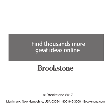 󰔢 Brookstone 2017Find thousands more  great ideas onlineMerrimack, New Hampshire, USA 03054 • 800-846-3000 • Brookstone.com