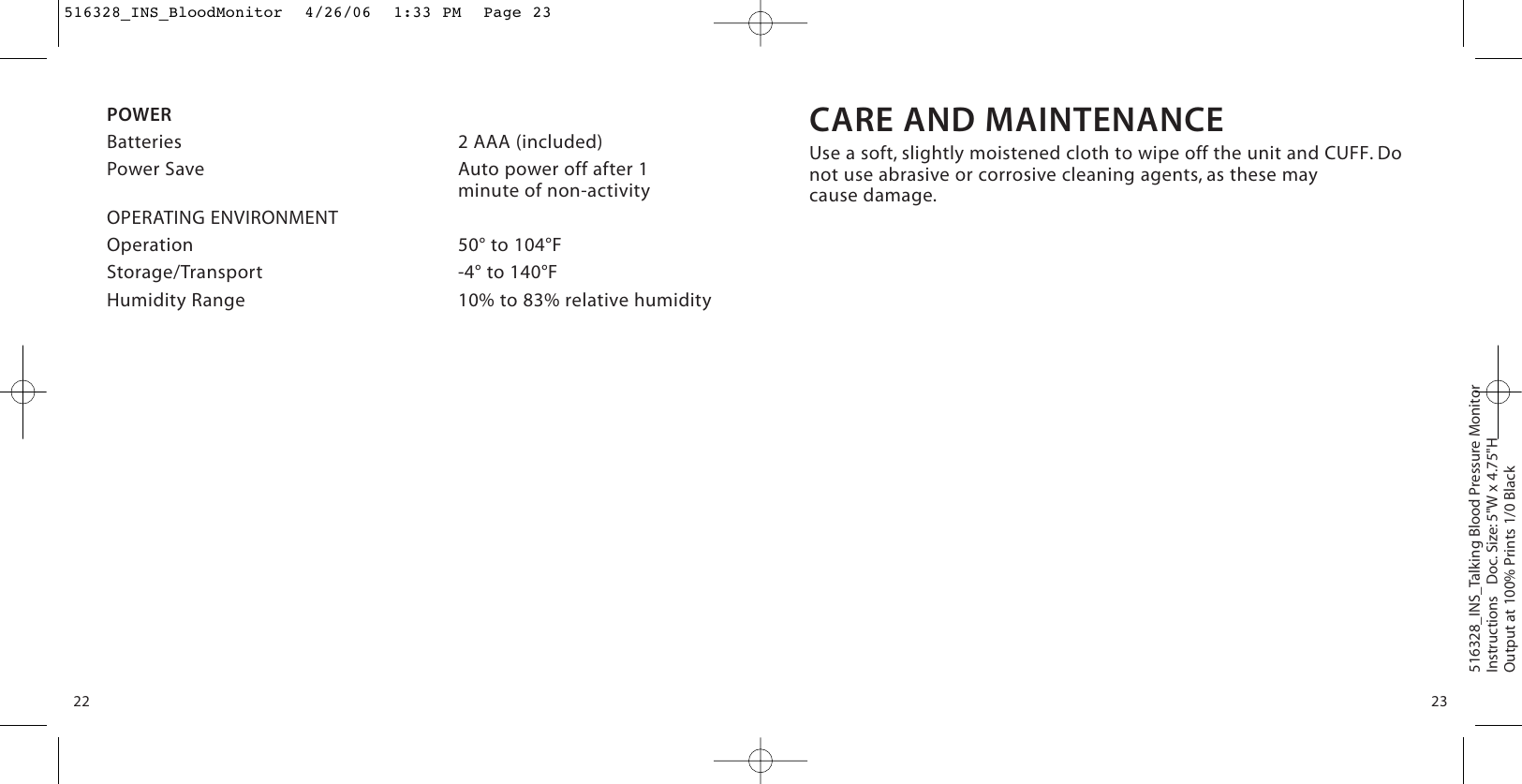 Page 12 of 12 - Brookstone Brookstone-516328-Users-Manual- 516328_INS_BloodMonitor  Brookstone-516328-users-manual