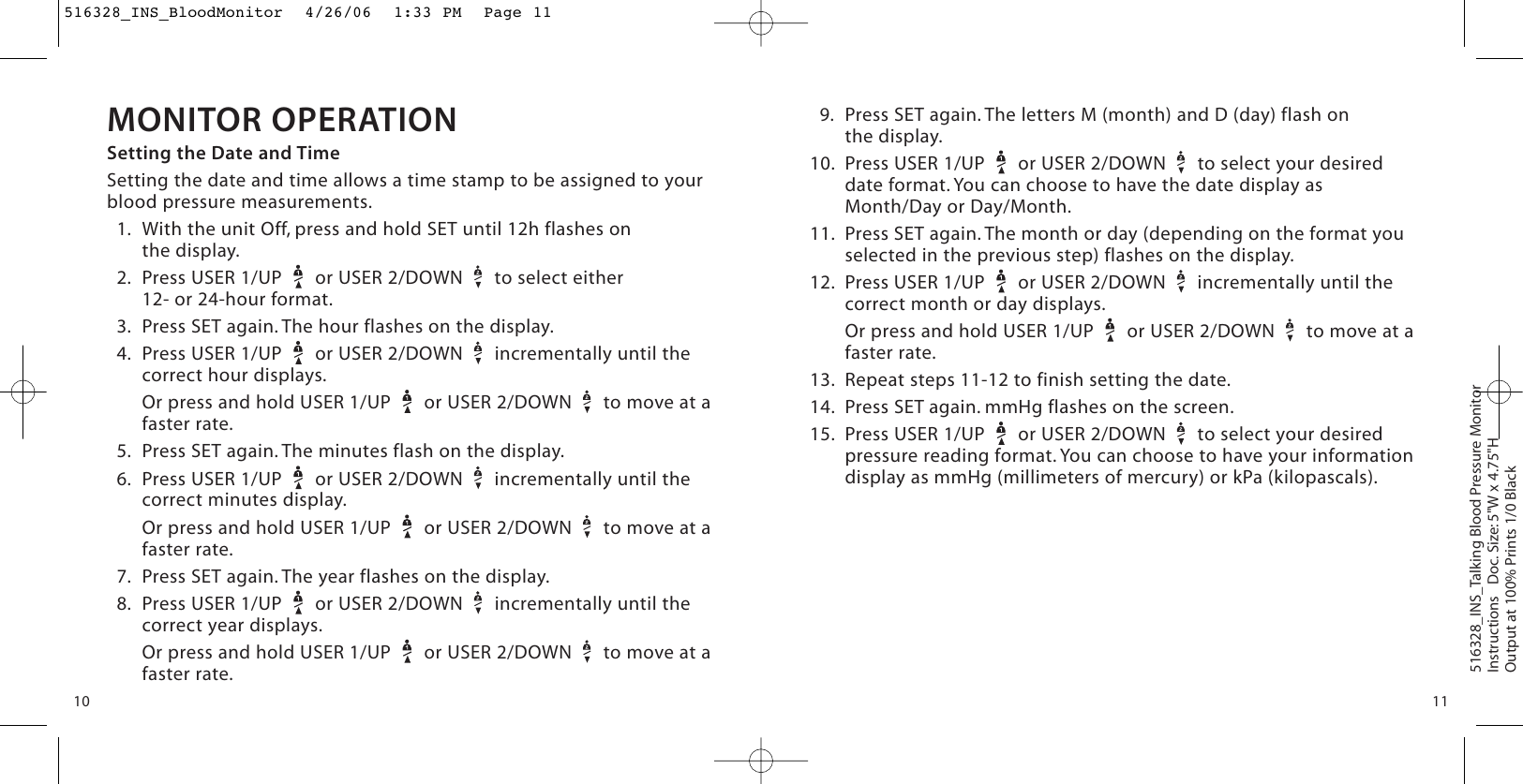 Page 6 of 12 - Brookstone Brookstone-516328-Users-Manual- 516328_INS_BloodMonitor  Brookstone-516328-users-manual