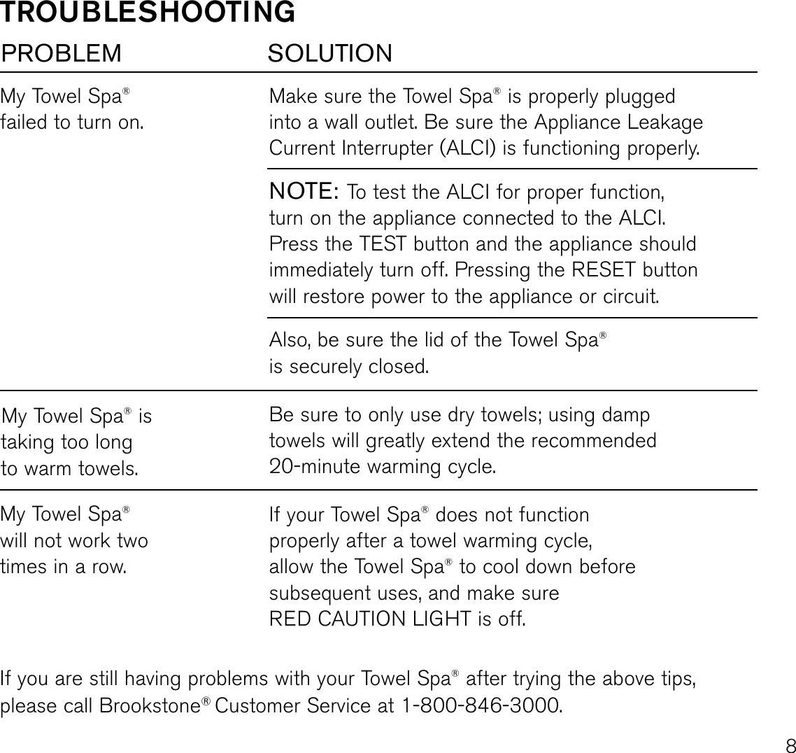 Page 9 of 12 - Brookstone Brookstone-Towel-Spa-Towel-Warmer-Users-Manual- ManualsLib - Makes It Easy To Find Manuals Online!  Brookstone-towel-spa-towel-warmer-users-manual