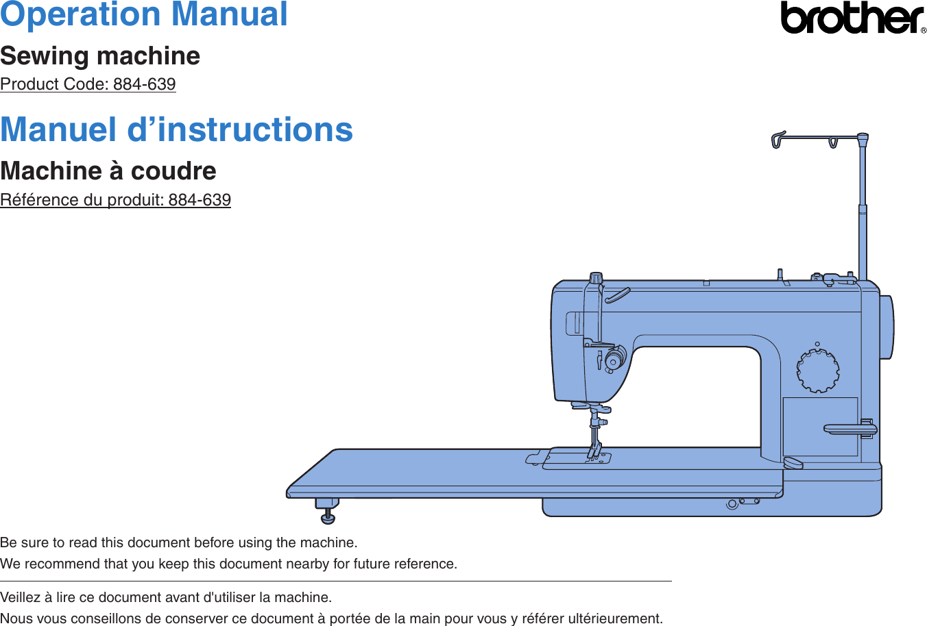 Sew manuals. DZ 1500. Industrial brother manual.