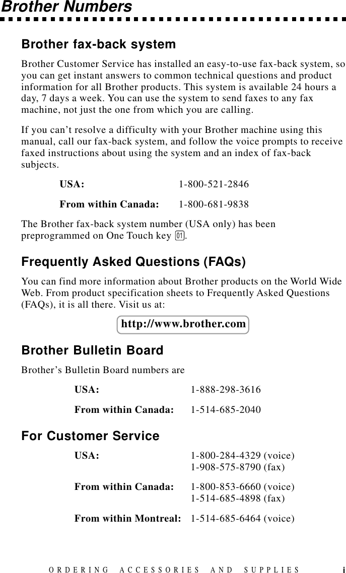 Brother Fax Machine 575 User Manual