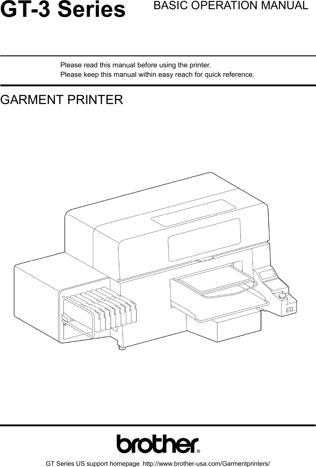 Brother Gt 3 Series Users Manual