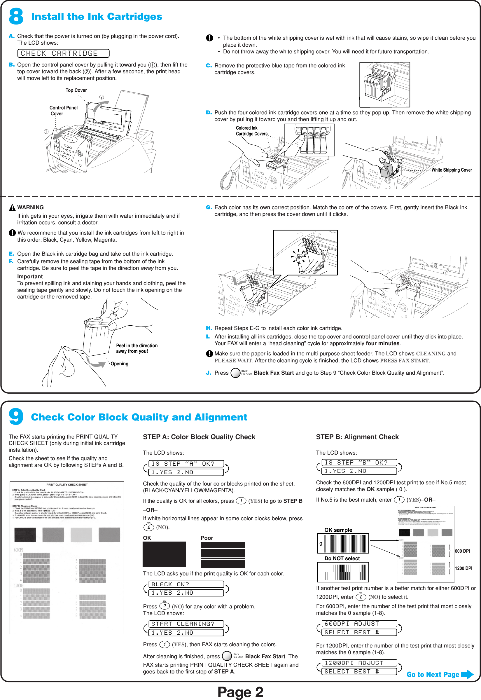 Page 3 of 4 - Brother Brother-Intellifax-885Mc-Quick-Start-Guide