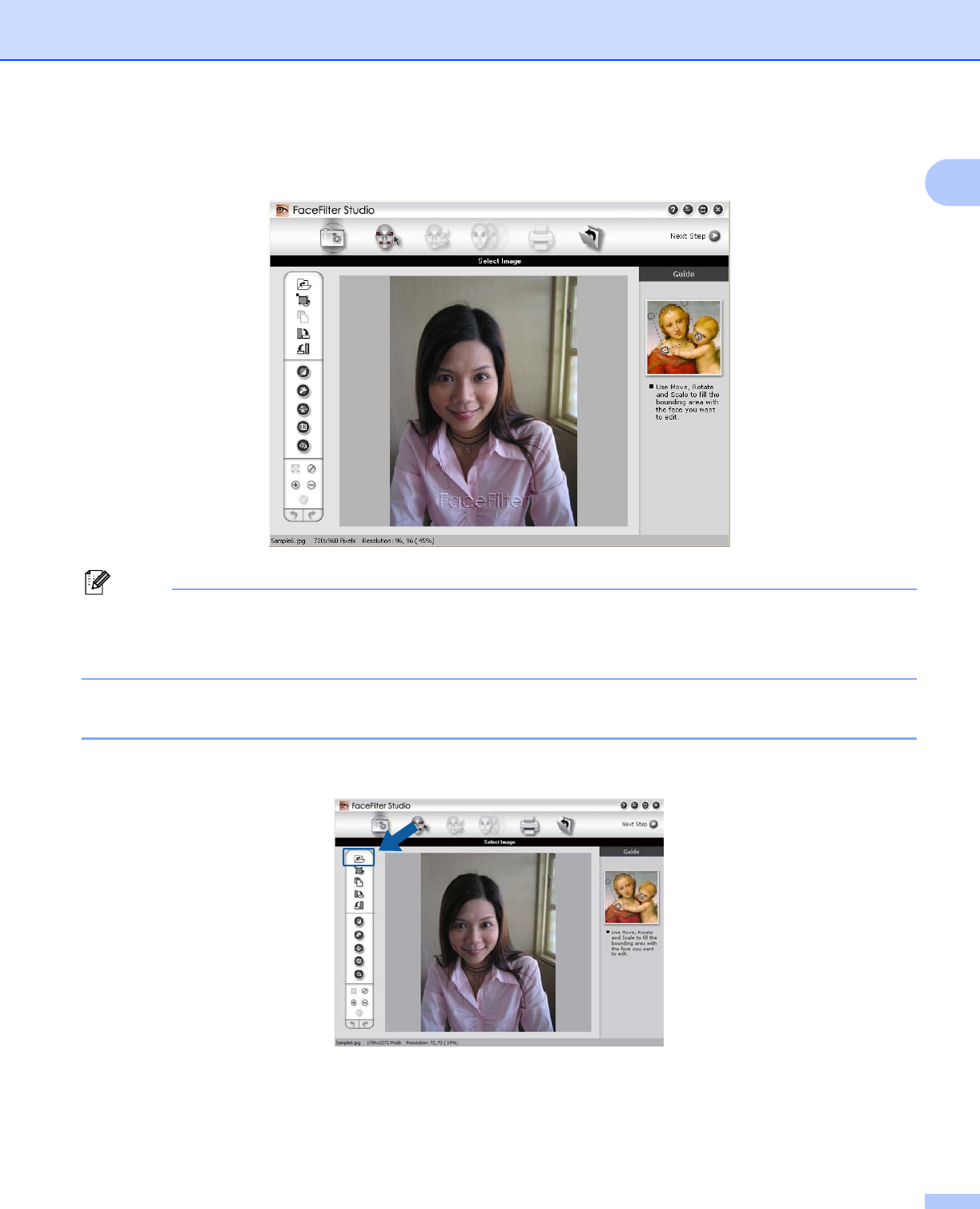 facefilter pro 3 max file size resolution import