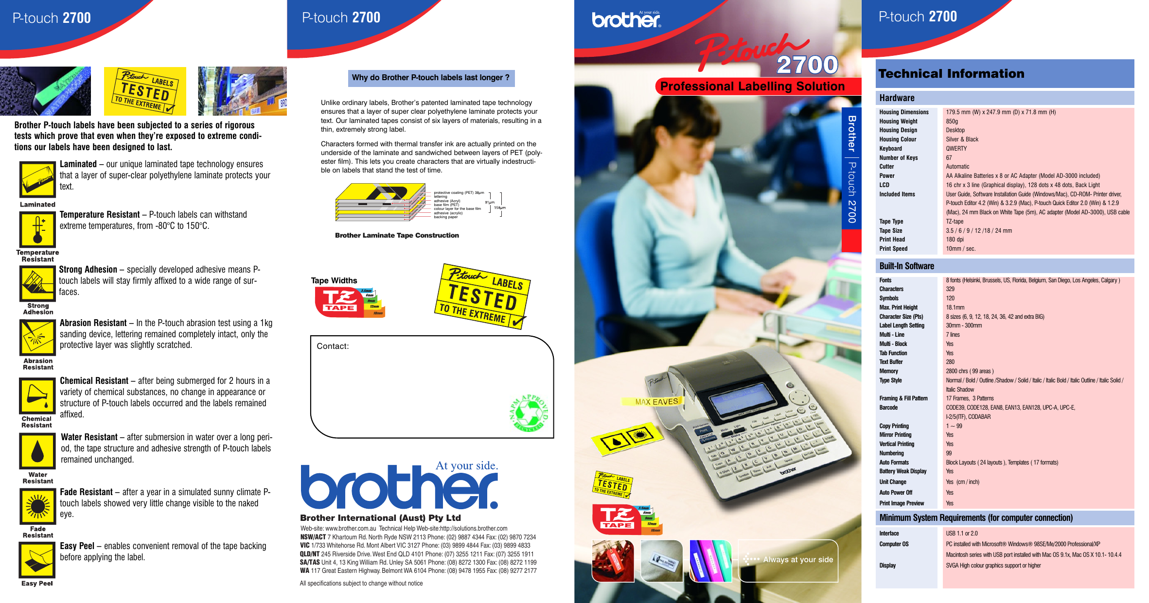 Page 1 of 2 - Brother Brother-P-Touch-2700-Users-Manual- PT-2700_Brochure  Brother-p-touch-2700-users-manual