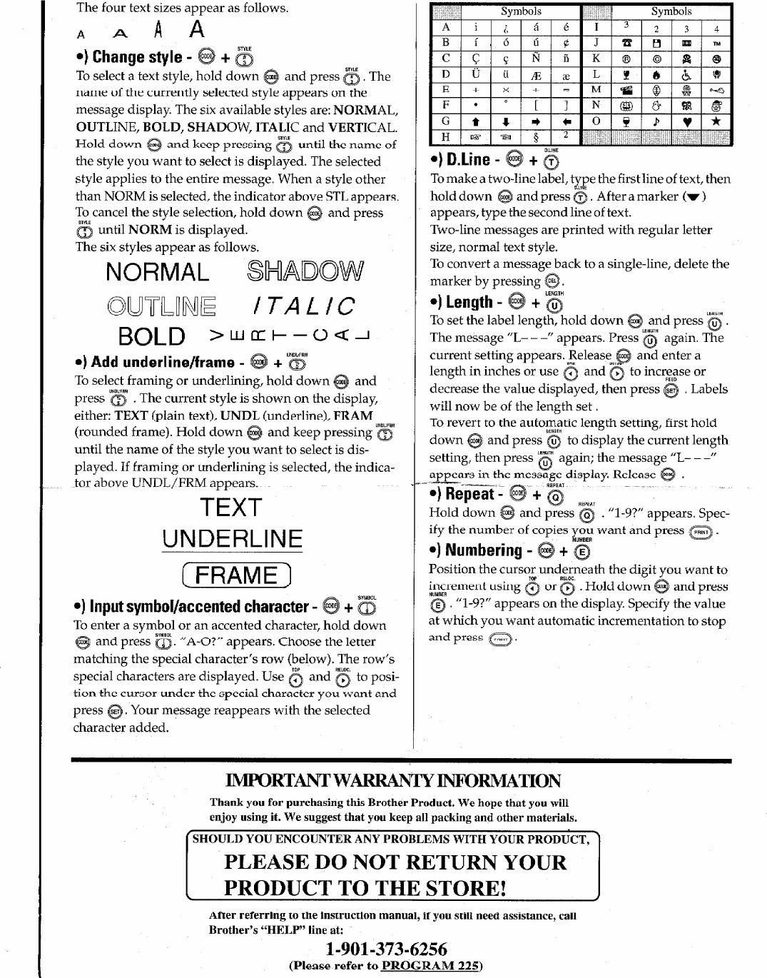 Brother P Touch Pt 110 Users Manual Yyyyycn I