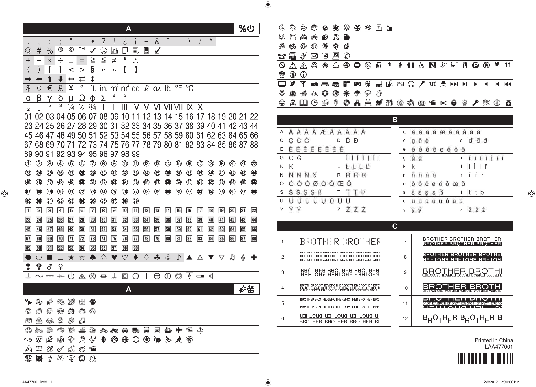 Page 2 of 3 - Brother Brother-Pt-520-Owner-S-Manual