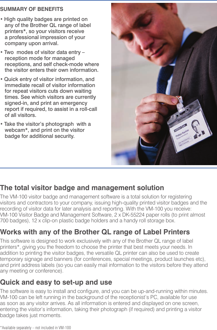 Page 3 of 8 - Brother Brother-Vm-100-Users-Manual-  Brother-vm-100-users-manual