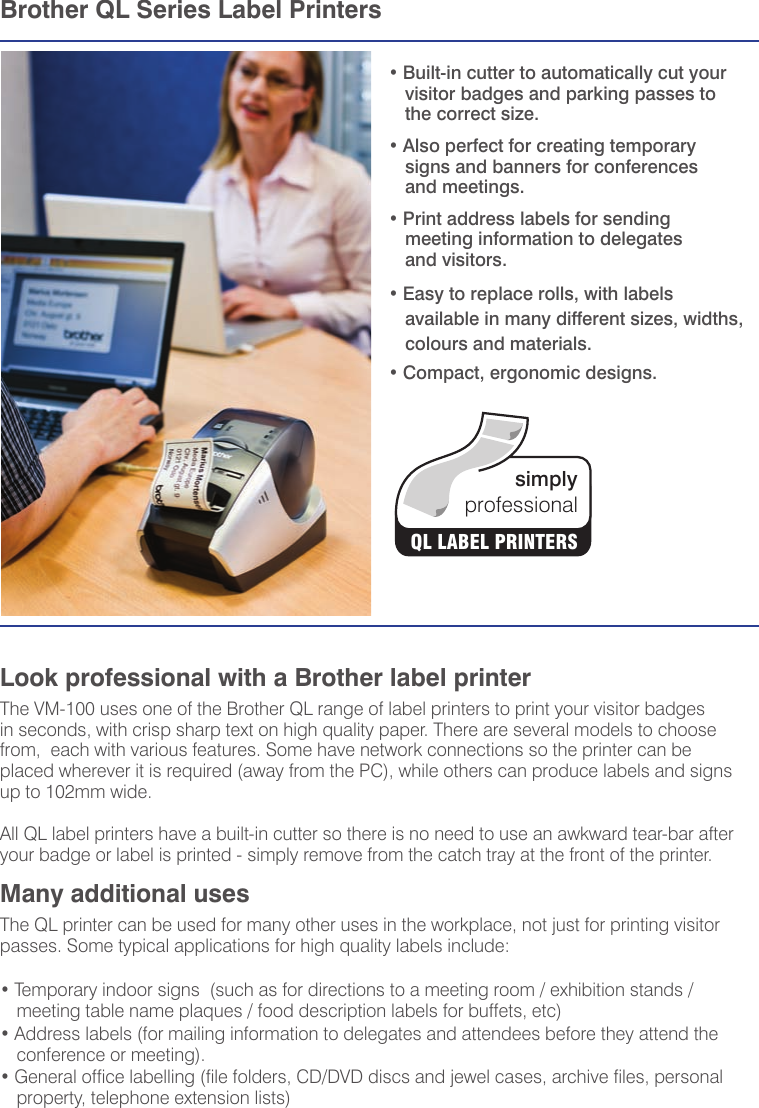 Page 7 of 8 - Brother Brother-Vm-100-Users-Manual-  Brother-vm-100-users-manual