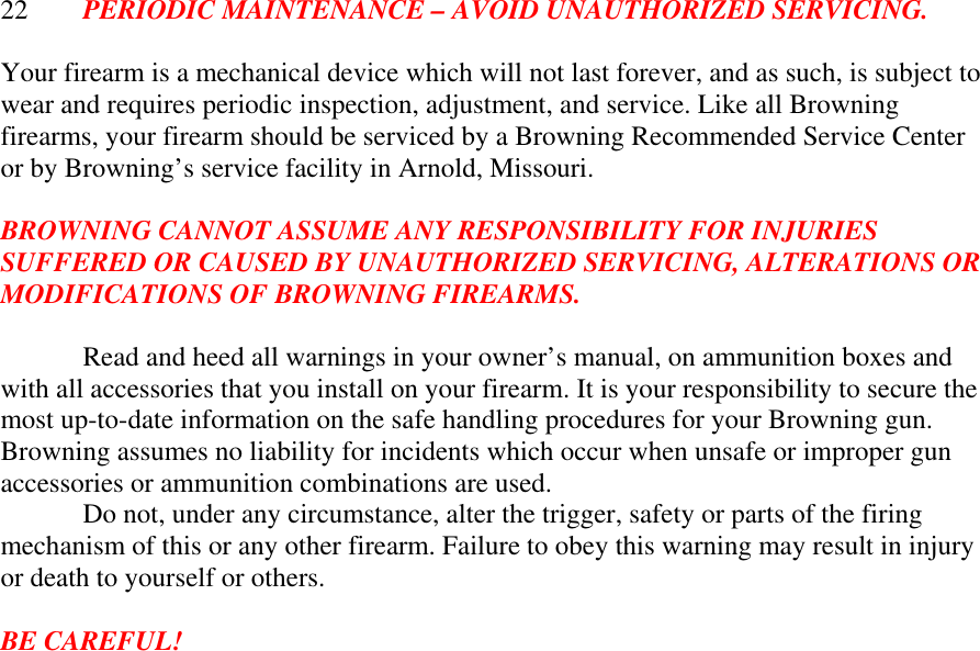 Page 7 of 7 - Browning Browning-25-Automatic-Pistol-Owners-Manual-  Browning-25-automatic-pistol-owners-manual