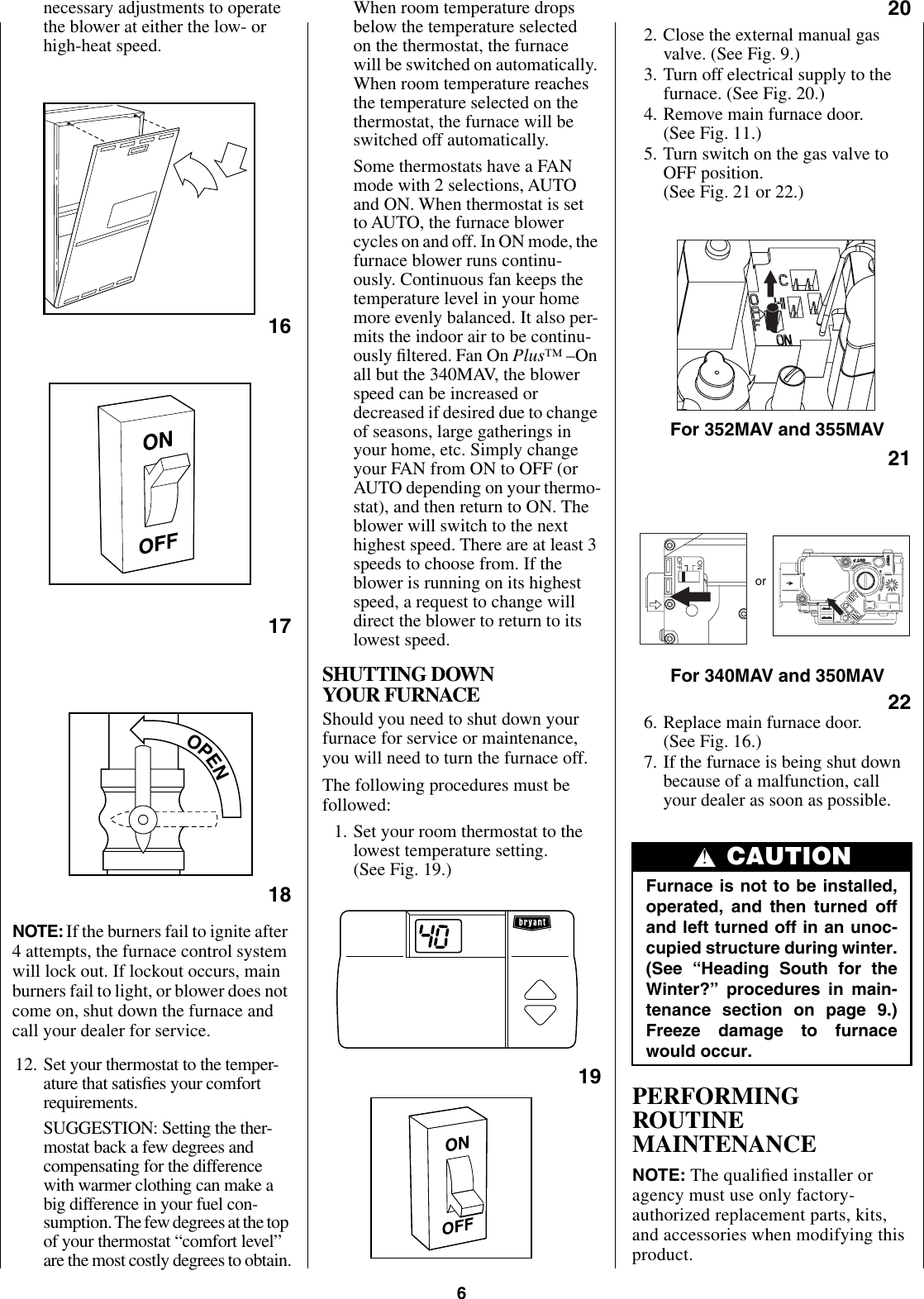 Page 6 of 12 - Bryant Bryant-350Mav-Users-Manual-  Bryant-350mav-users-manual