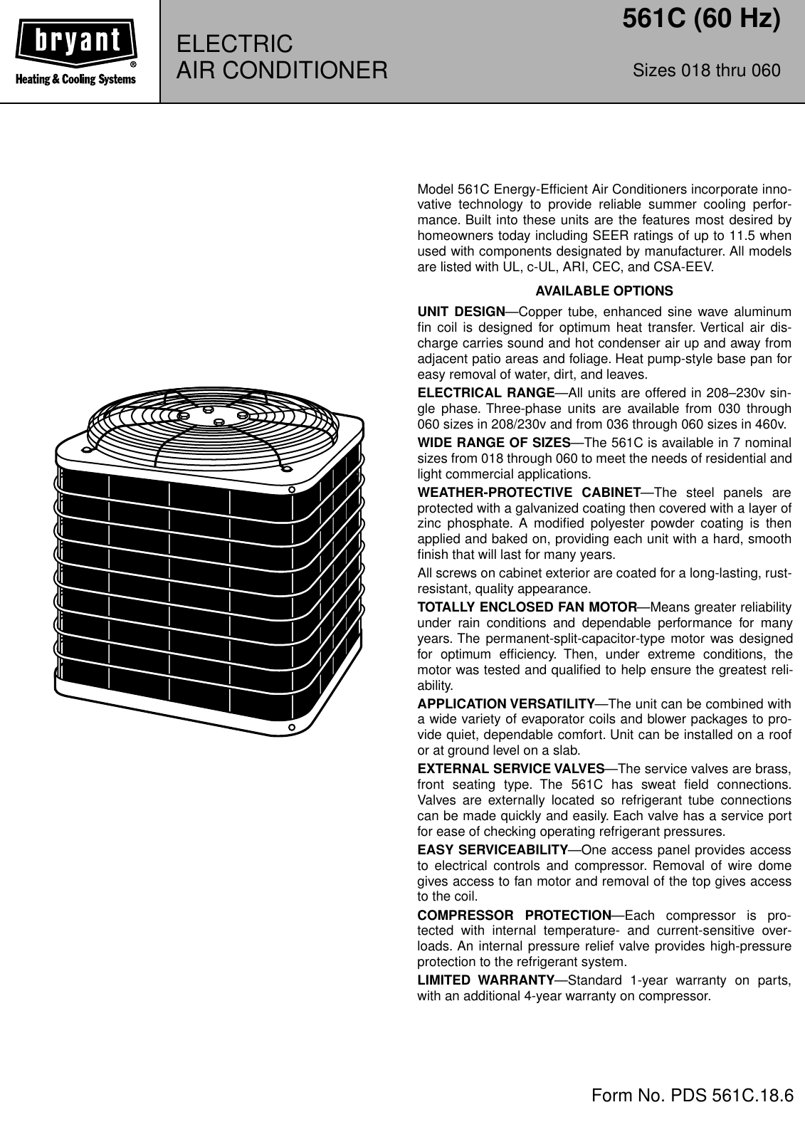 Bryant 561C Users Manual