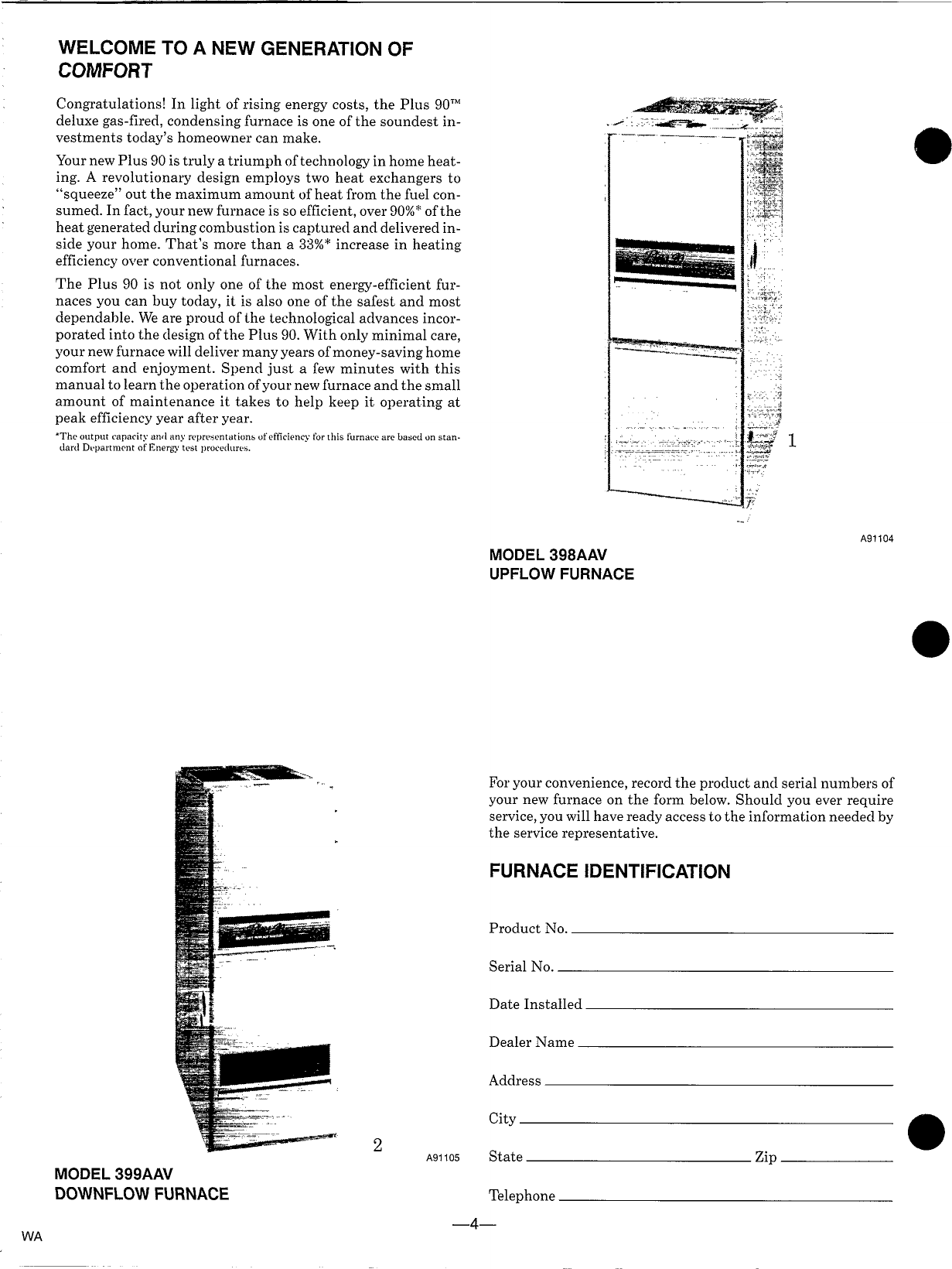 Page 2 of 12 - Bryant Bryant-Condensing-S-398Aav-Users-Manual-  Bryant-condensing-s-398aav-users-manual