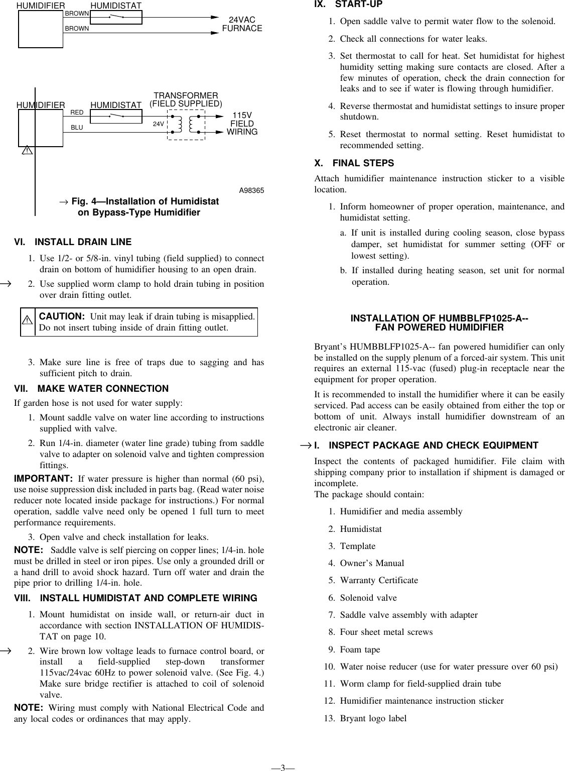 Page 3 of 12 - Bryant Bryant-Hum-56-1-Users-Manual-  Bryant-hum-56-1-users-manual
