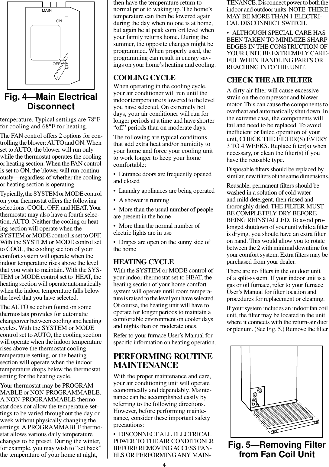 Page 4 of 8 - Bryant Bryant-Quantum-Plus-Central-Air-Conditioner-Users-Manual-  Bryant-quantum-plus-central-air-conditioner-users-manual