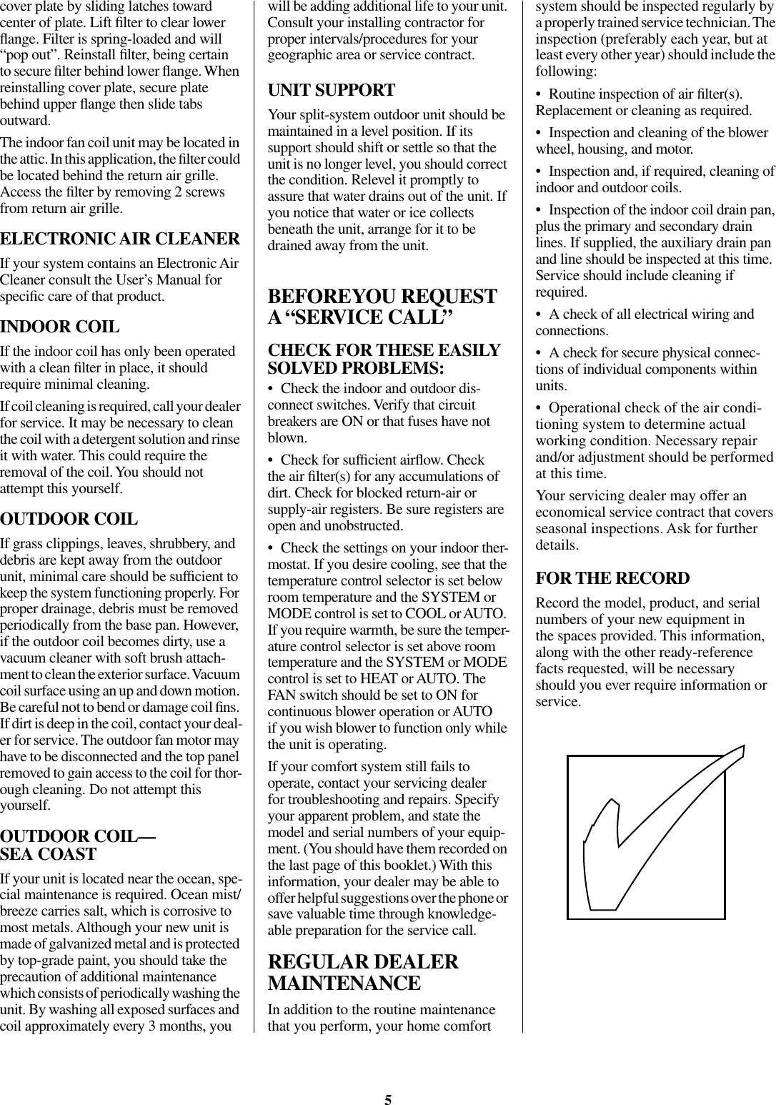 Page 5 of 8 - Bryant Bryant-Quantum-Plus-Central-Air-Conditioner-Users-Manual-  Bryant-quantum-plus-central-air-conditioner-users-manual