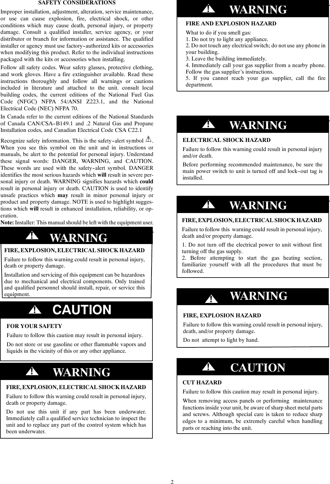 Page 2 of 8 - Bryant Bryant-Single-Packaged-And-Gas-Furnace-System-577D-Users-Manual- OM577D-01  Bryant-single-packaged-and-gas-furnace-system-577d-users-manual