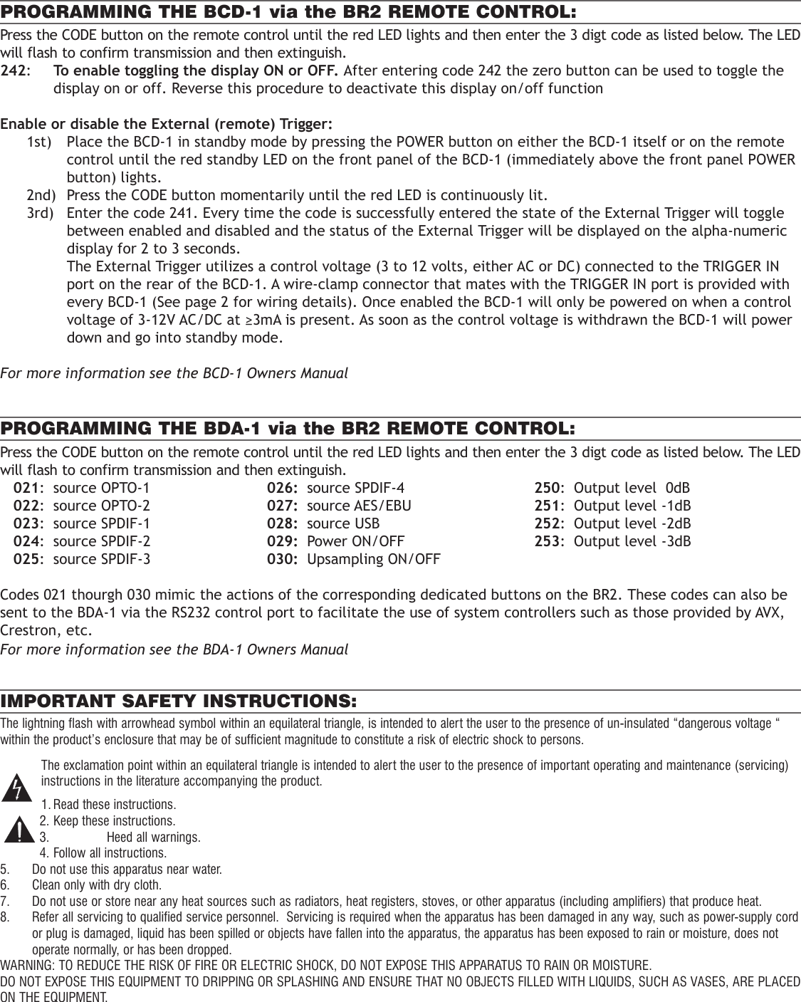 Page 3 of 4 - Bryston BR2 User Manual  To The 30ca2b89-1c97-4e3d-a788-92af5ab05cca