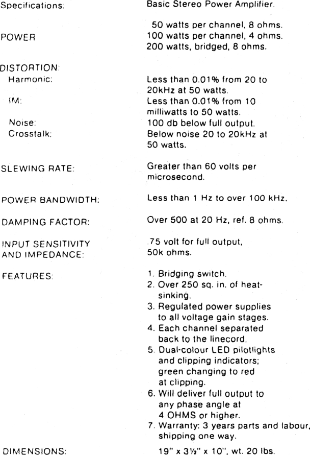 Page 2 of 9 - Bryston Bryston-2B-Users-Manual-  Bryston-2b-users-manual