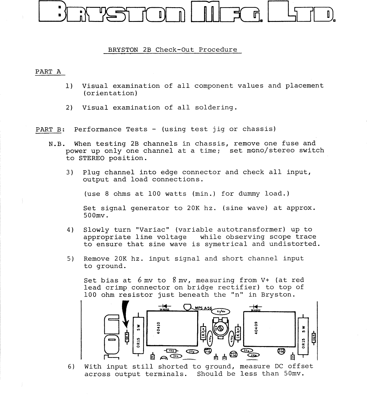 Page 3 of 9 - Bryston Bryston-2B-Users-Manual-  Bryston-2b-users-manual