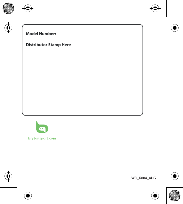 WSI_R004_AUGModel Number:Distributor Stamp Here