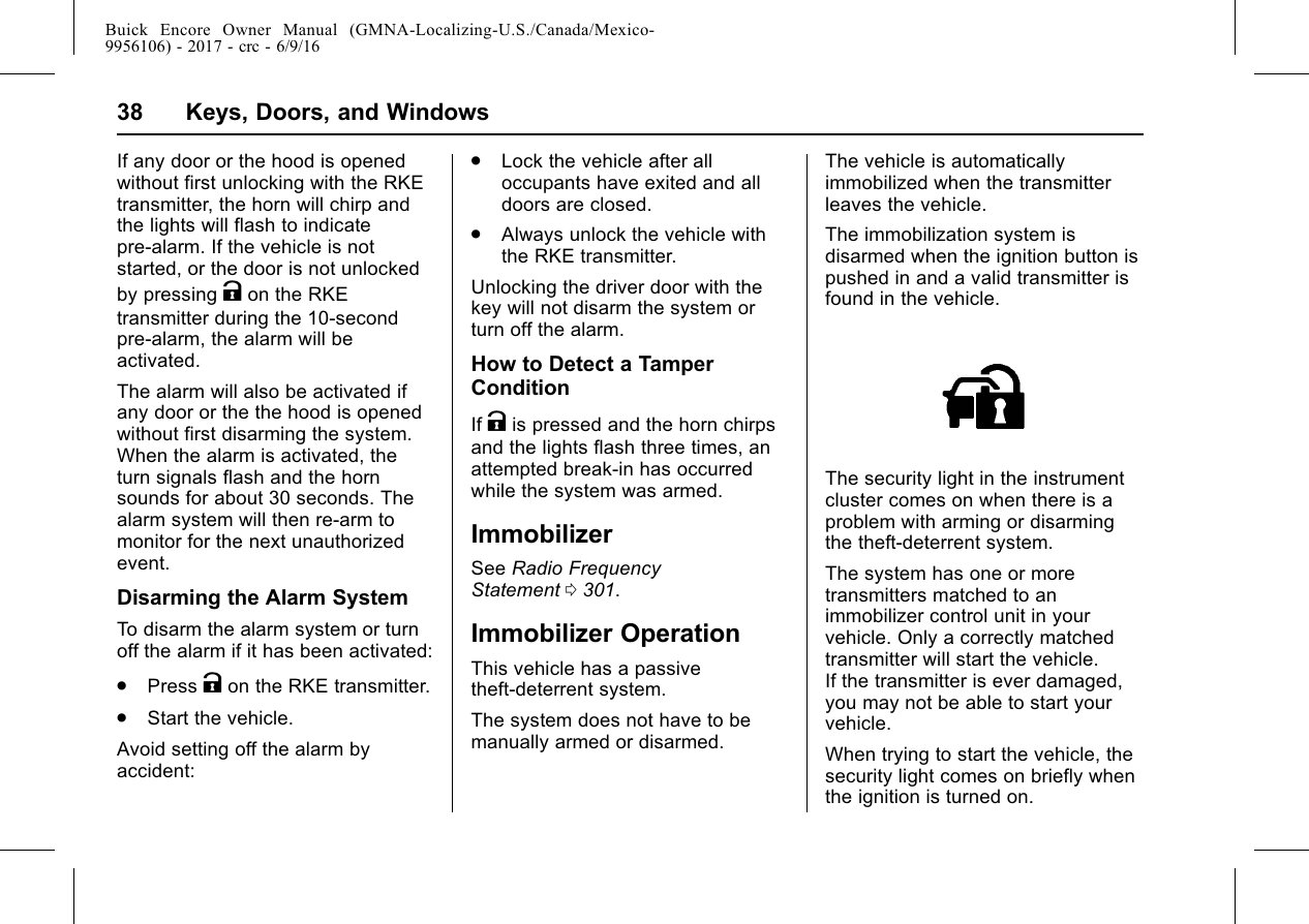 Set Up Automatic Door Lock Today Buick Forums