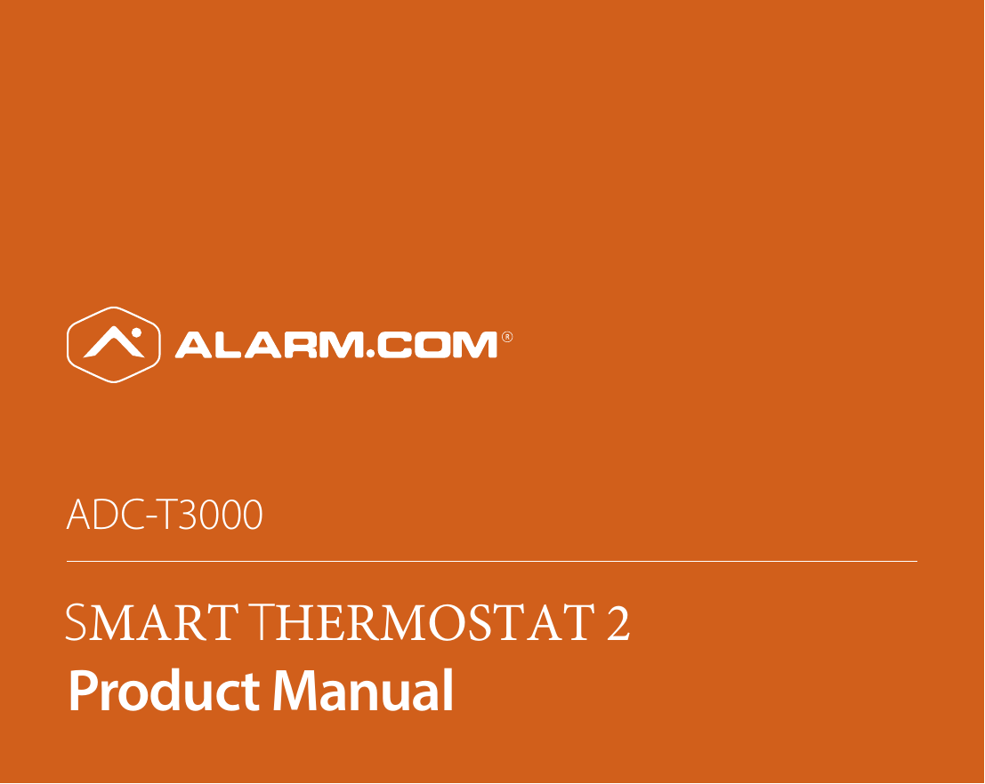 ADC-T3000SMART THERMOSTAT 2Product Manual