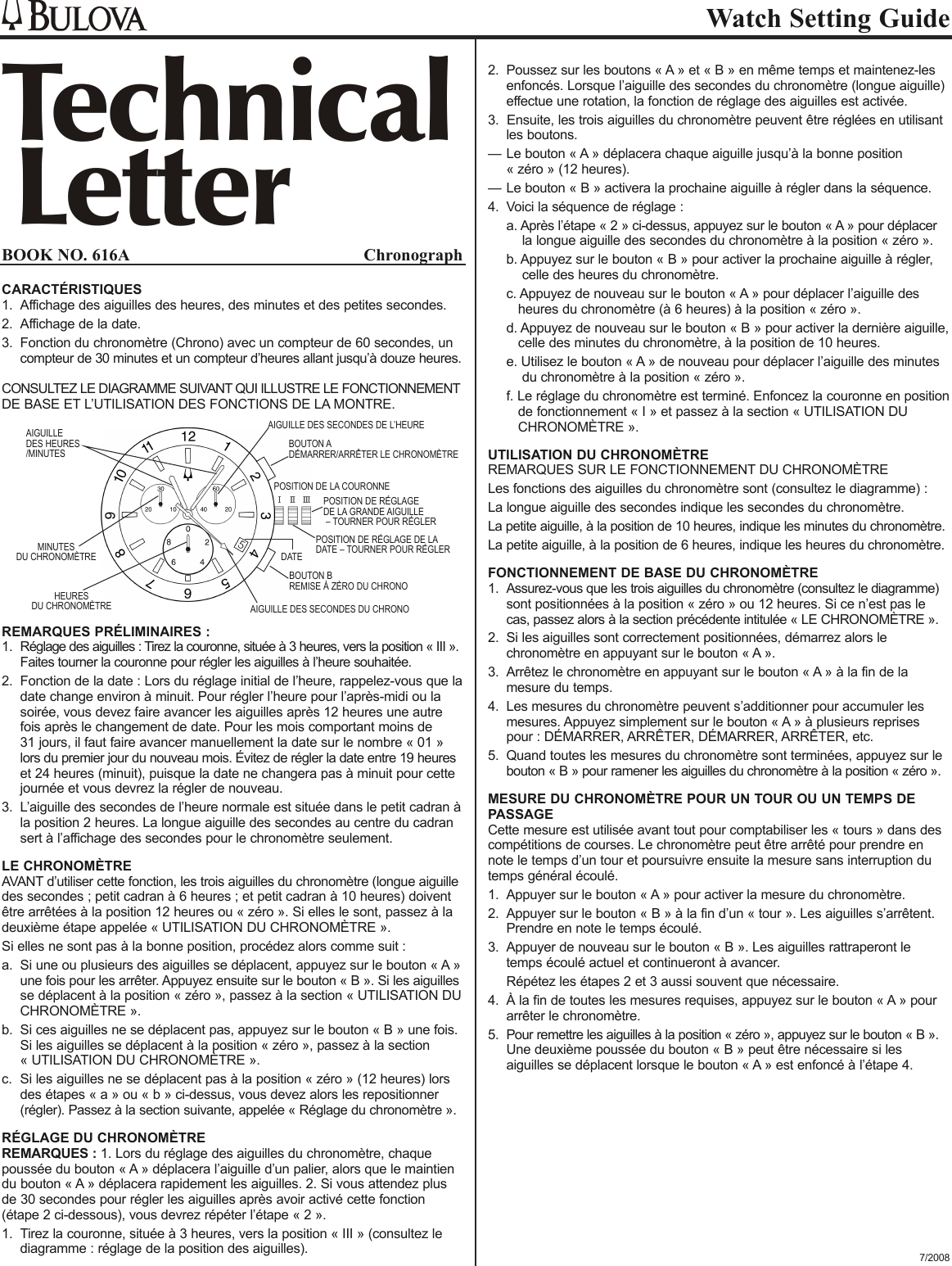 Page 2 of 6 - Bulova Bulova-Chronograph-Setup-Guide- ManualsLib - Makes It Easy To Find Manuals Online!  Bulova-chronograph-setup-guide